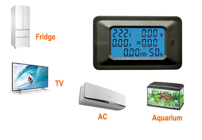 Quick Sense AC 20KW 110-250V 100A Digital Power Energy Voltmeter Ammeter Frequency Meter - Quick Sense Innovations